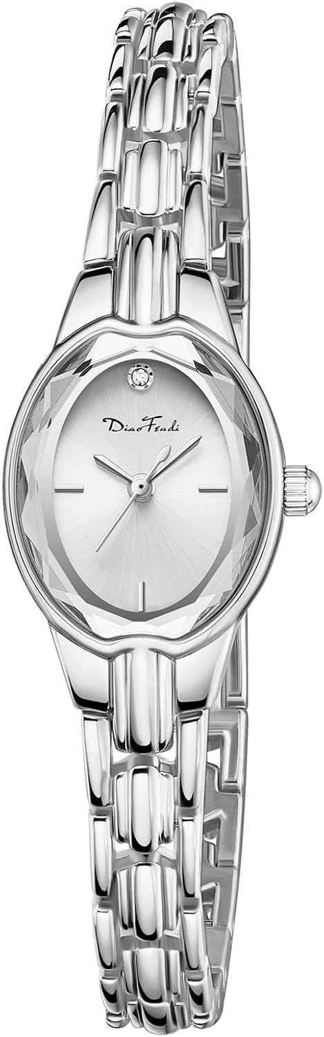 Diaofendi Gold Watches for Women Easy Read Ladies Quartz Wrist Watches with Small Vintage Bracelet