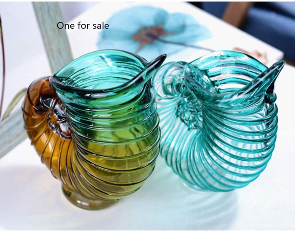 Wohnzimmer Deko Kreative Conch Vasen Home Decor Glasvase Terrarium Container Vase Hochzeit Deko Tisch Blumentopf Tischvase(A)