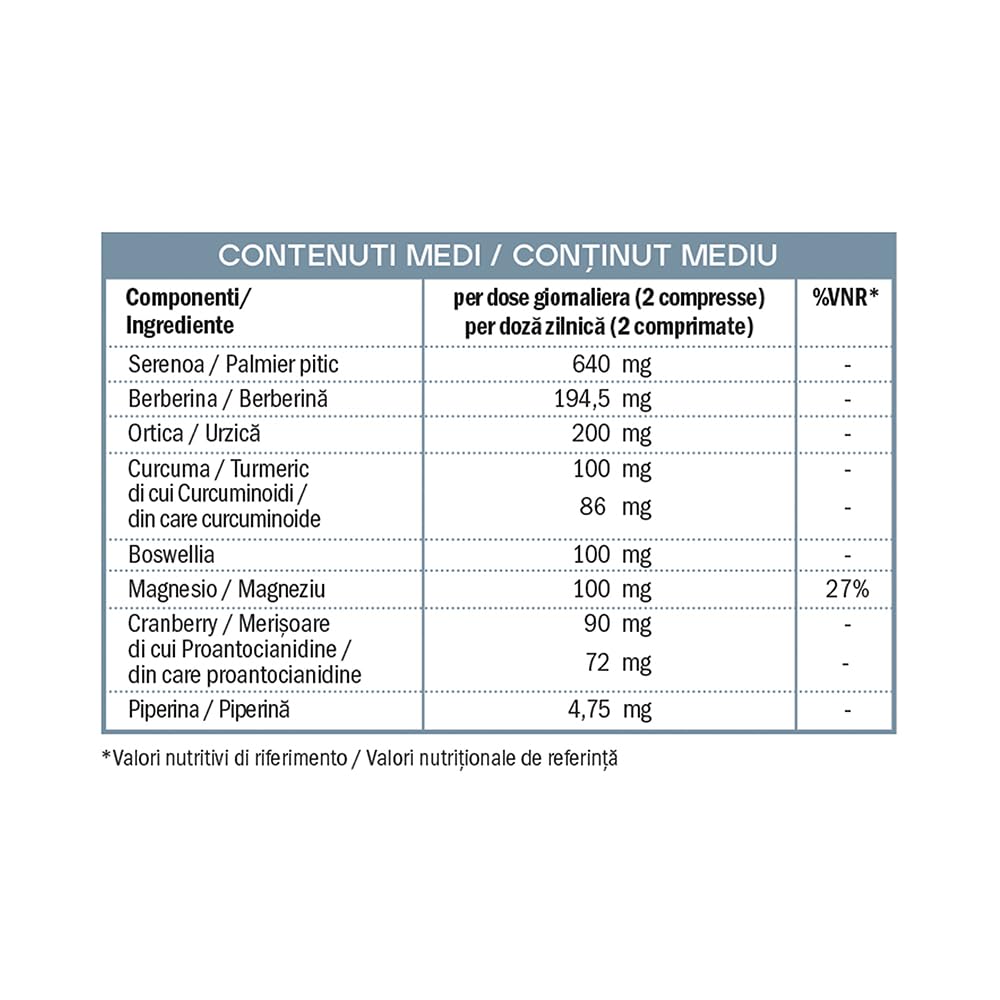 Laborest | Prostanox | 30 Compresse | Estratti Secchi di Serenoa, Magnesio Bisglicinato, Senza Glutine e Lattosio | Benessere Quotidiano Maschile | Integratori