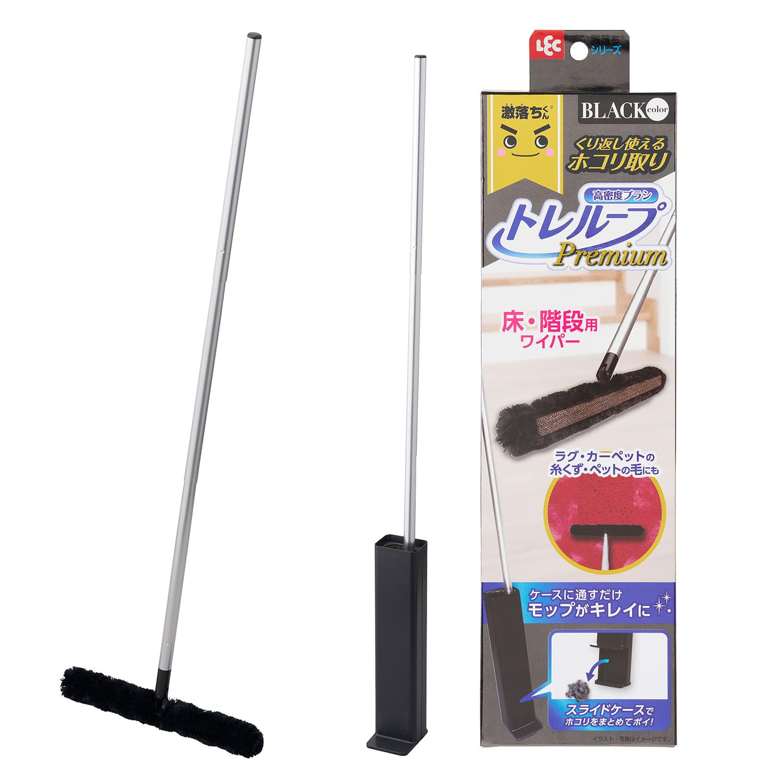 レック 激落ちくん 高密度ブラシ トレループ Premium (床・階段用タイプ…