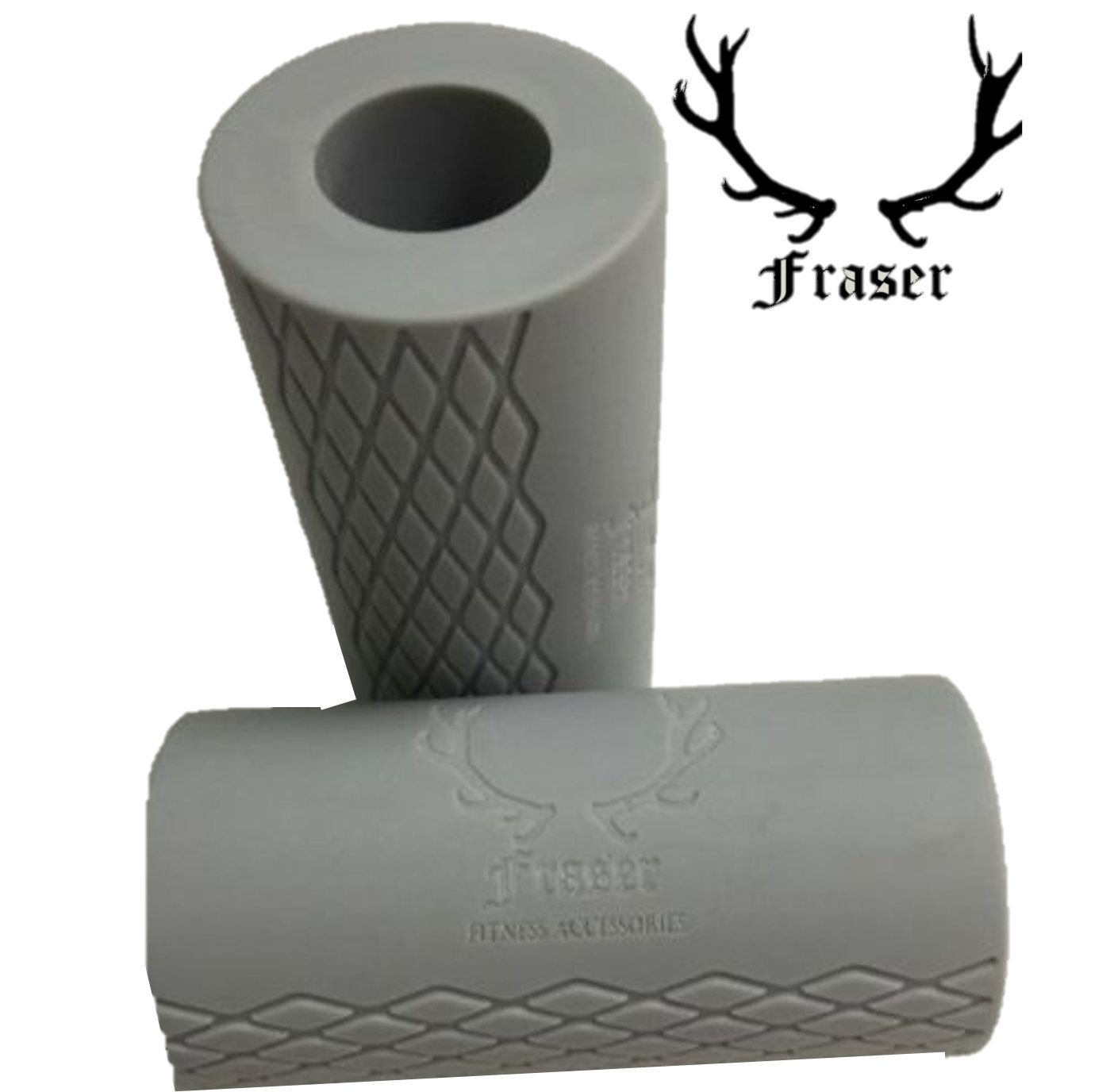 Thick Bar Fat Grips For Barbell and Dumbbells - Increased Arm Strength and Size 1 PAIR