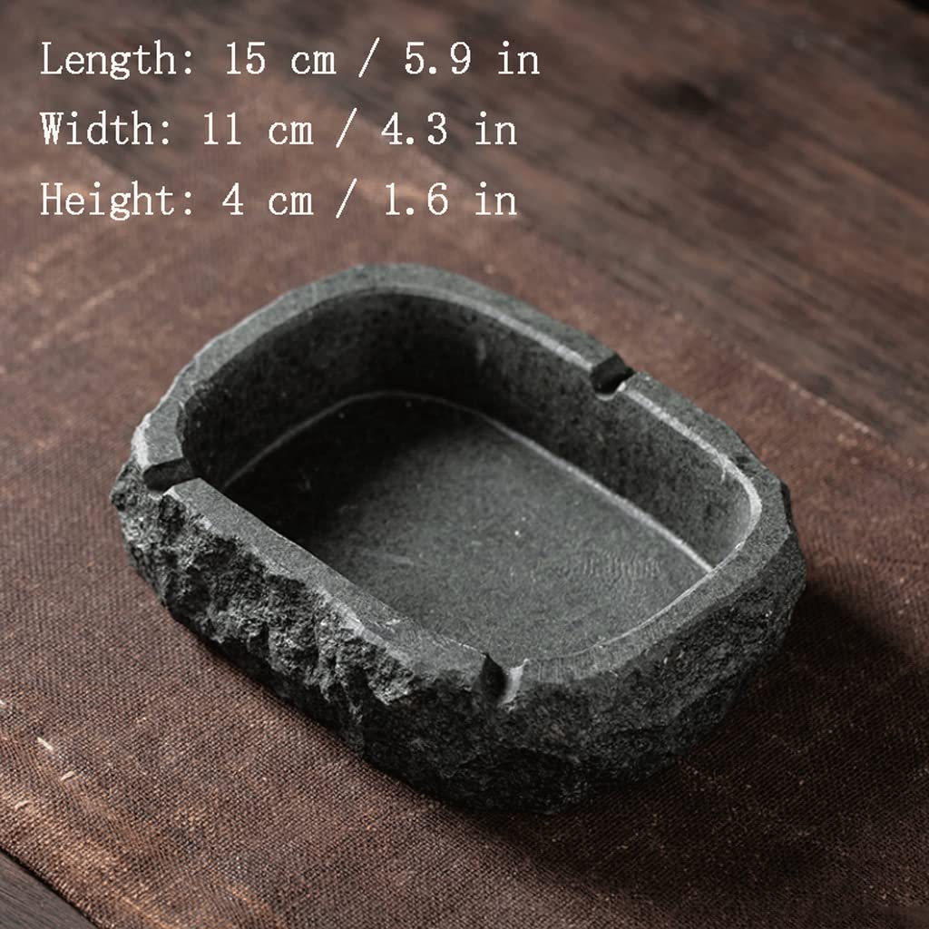 Uniwersalna Popielniczka Z Niebieskiego Kamienia Akcesoria Do Ceremonii Parzenia Herbaty 10 X 4 X 13 Cm/ 5,1 X 3,9 X 1,6 Cala Taca Do Rękodzieła Dekoracja Stołu Wielokrot-L