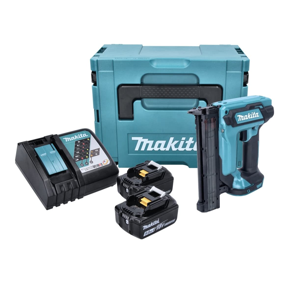 Cloueur à minibrads 18V LXT 18 Ga (2x5.0 Ah) en coffret Makpac - MAKITA DFN350RTJ