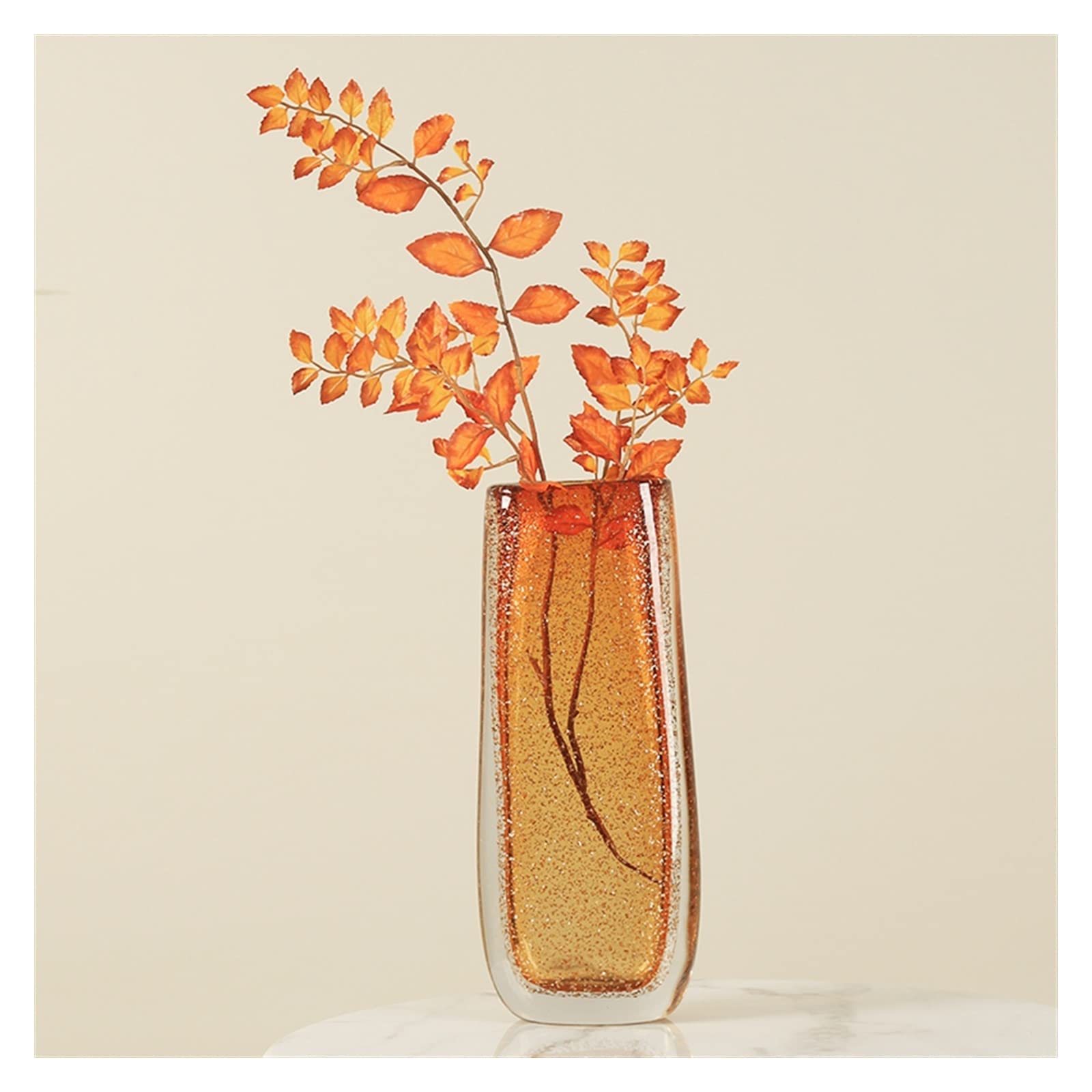 asdchZen Vases Modern Creative Light Luxury Glass Vase Decoration Hotel Living Room Porch Table Decoration Flower Arrangement Flowers Vases,A-Large