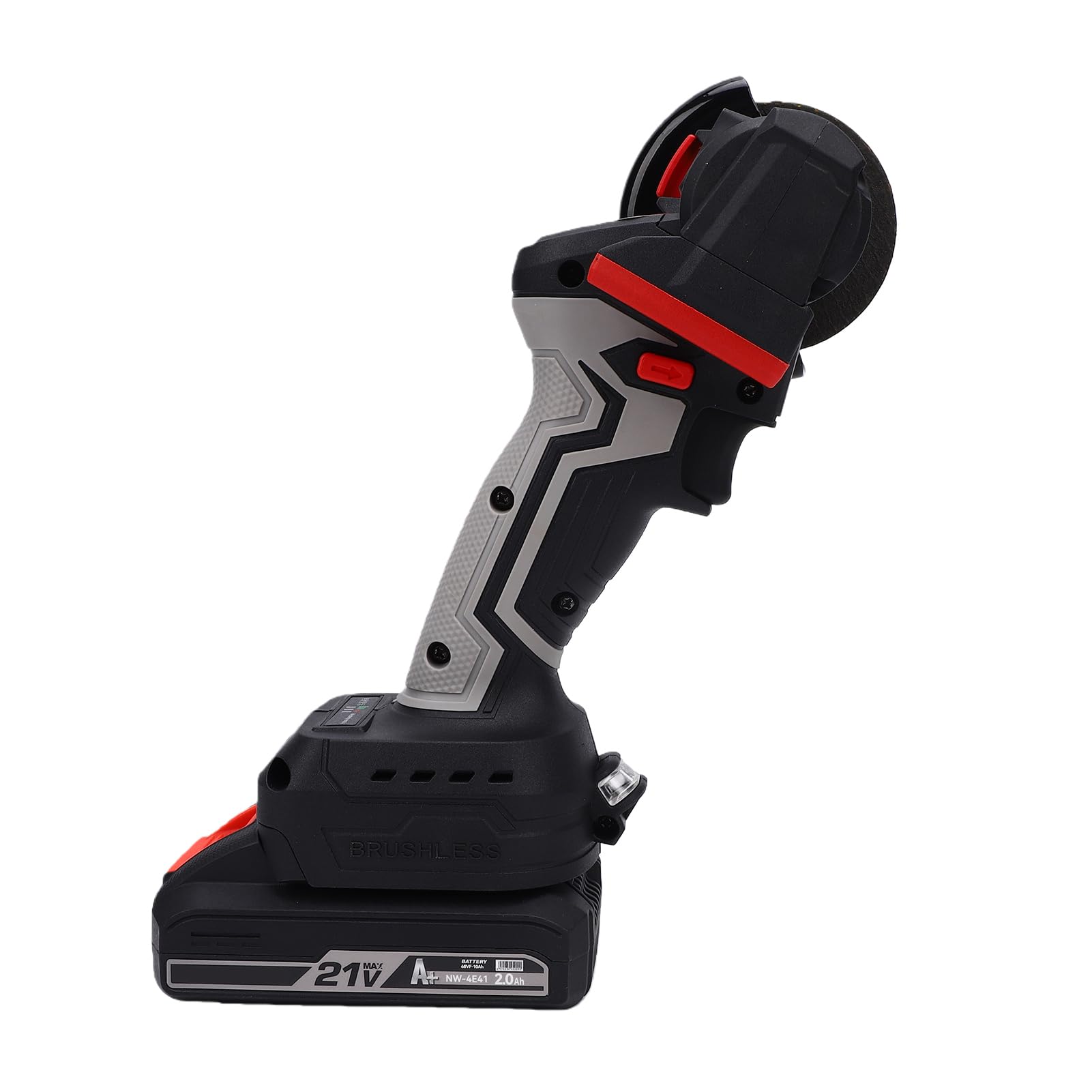 Matybobe Mini Herramienta de Amolado Angular Eléctrica de 15000 Rpm con Batería 21 V 2000 MAh y 3 Discos Corte, Herramienta Corte Manual Velocidad Variable (Enchufe europeo)