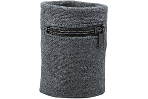 Suddora Zipper Wristband: Sweat-Wicking Wristband with Concealed Storage