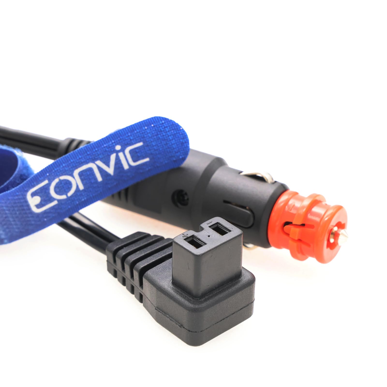 Eonvic 12V/24V Car Fridge Power Supply Cable Cigarette Lighter Plug Car Extension Cable for Cool Box Dometic, Alpicool, Waeco CF, ARB, Setpower, ICECO, Mobicool FR40 (1.5M)