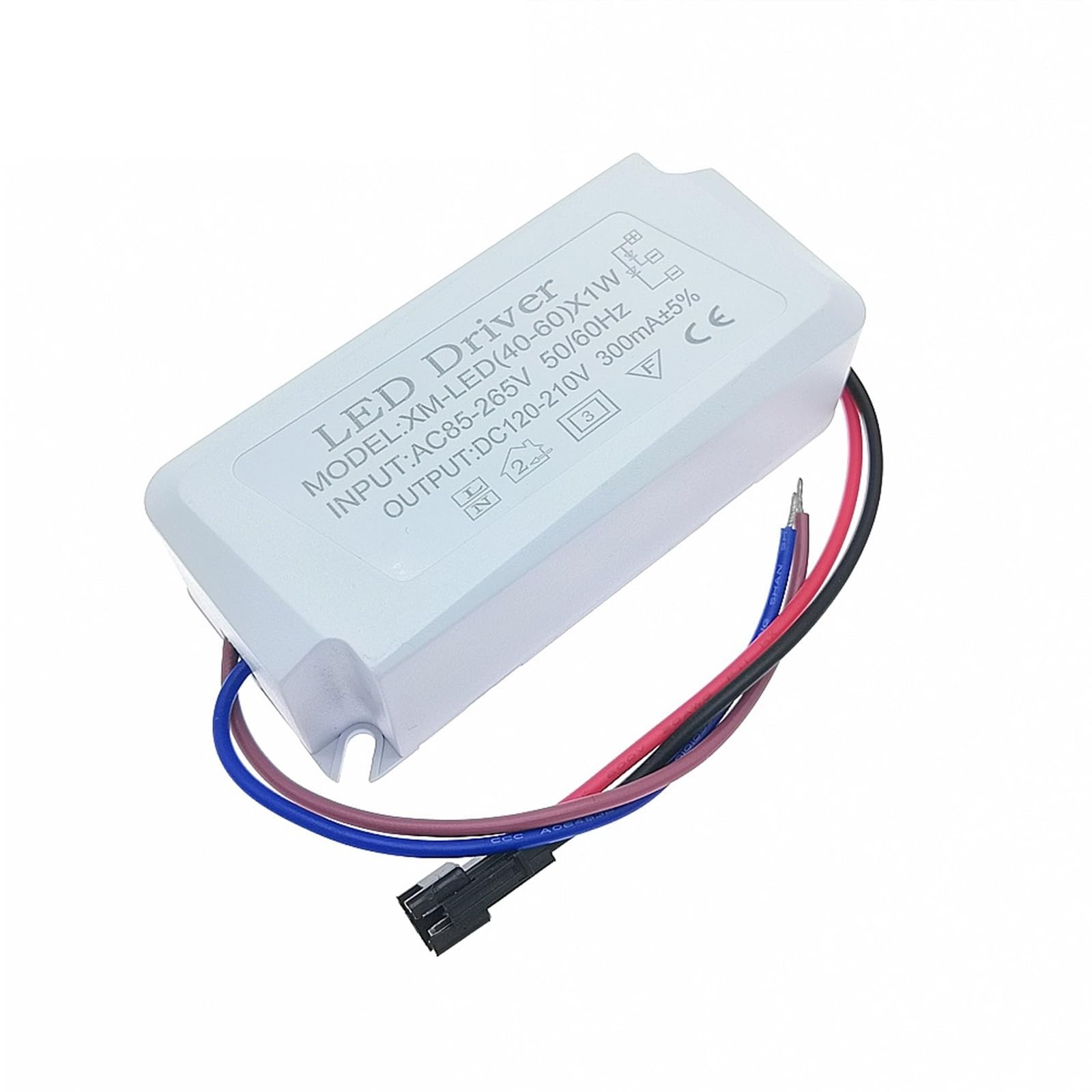 1 pz AC85-265V Alimentazione 40-100 W 300 mA Led Driver 40 W 50 W 60 W 70 W 80 W 90 W 100 W Adattatore Illuminazione A Corrente Costante((40-60) x1W)