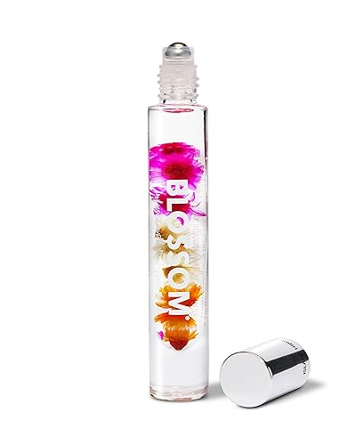 Miniatura 1 de Blossom Aceite de perfume Rollerball con ingredientes naturales + aceites esenciales, infundido con flores reales, fabricado en Estados Unidos, 0.20