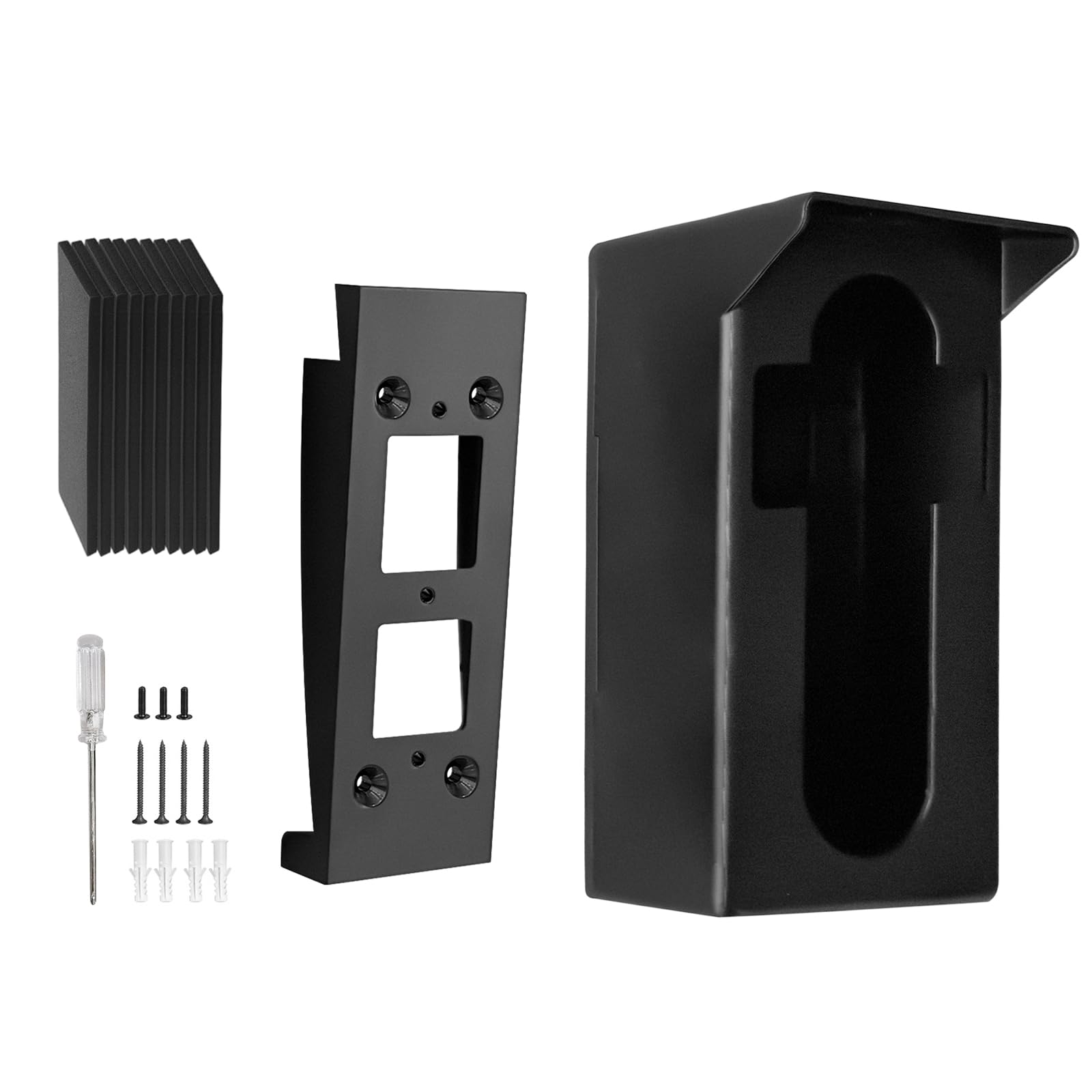 Doorbell Rain Cover Rings Doorbell Anti-Glare Cover Steel Doorbells Weather-Blocking Protector for Most Doorbells Large Rings Protector