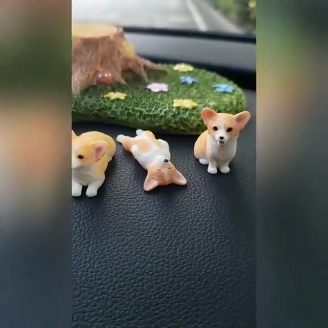 Amazon.com: XinTX 5-Pack Hand-Made Painted Corgi Sculpture