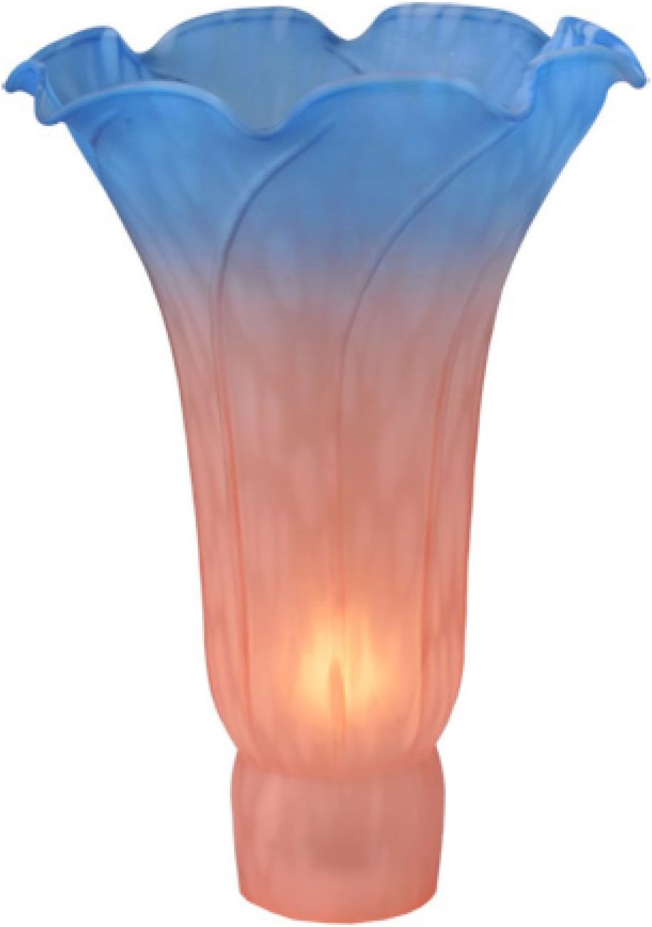 4"W x 6"H Pink/Blue Lily Shade DRY