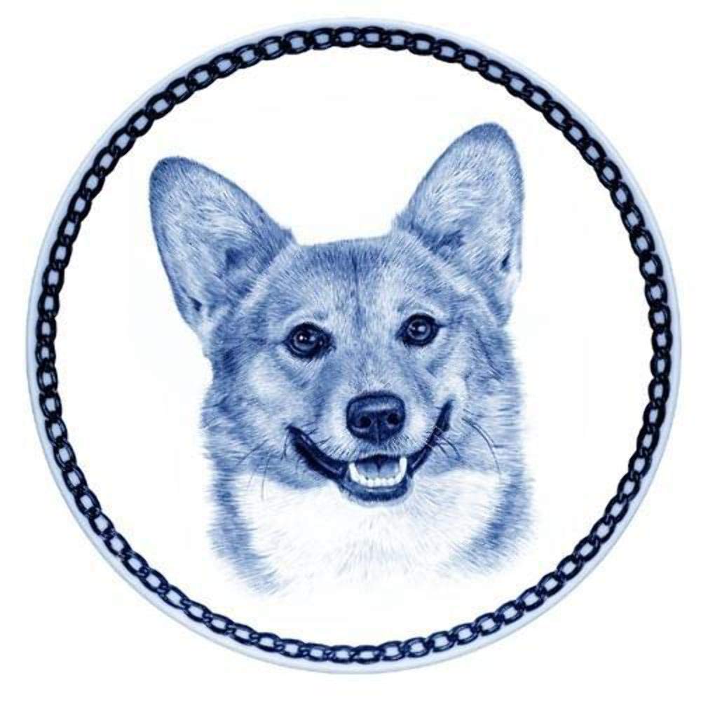 Welsh Corgi Pembroke Dog Porcelain Plate For all Dog Lovers Size 7.61 inches