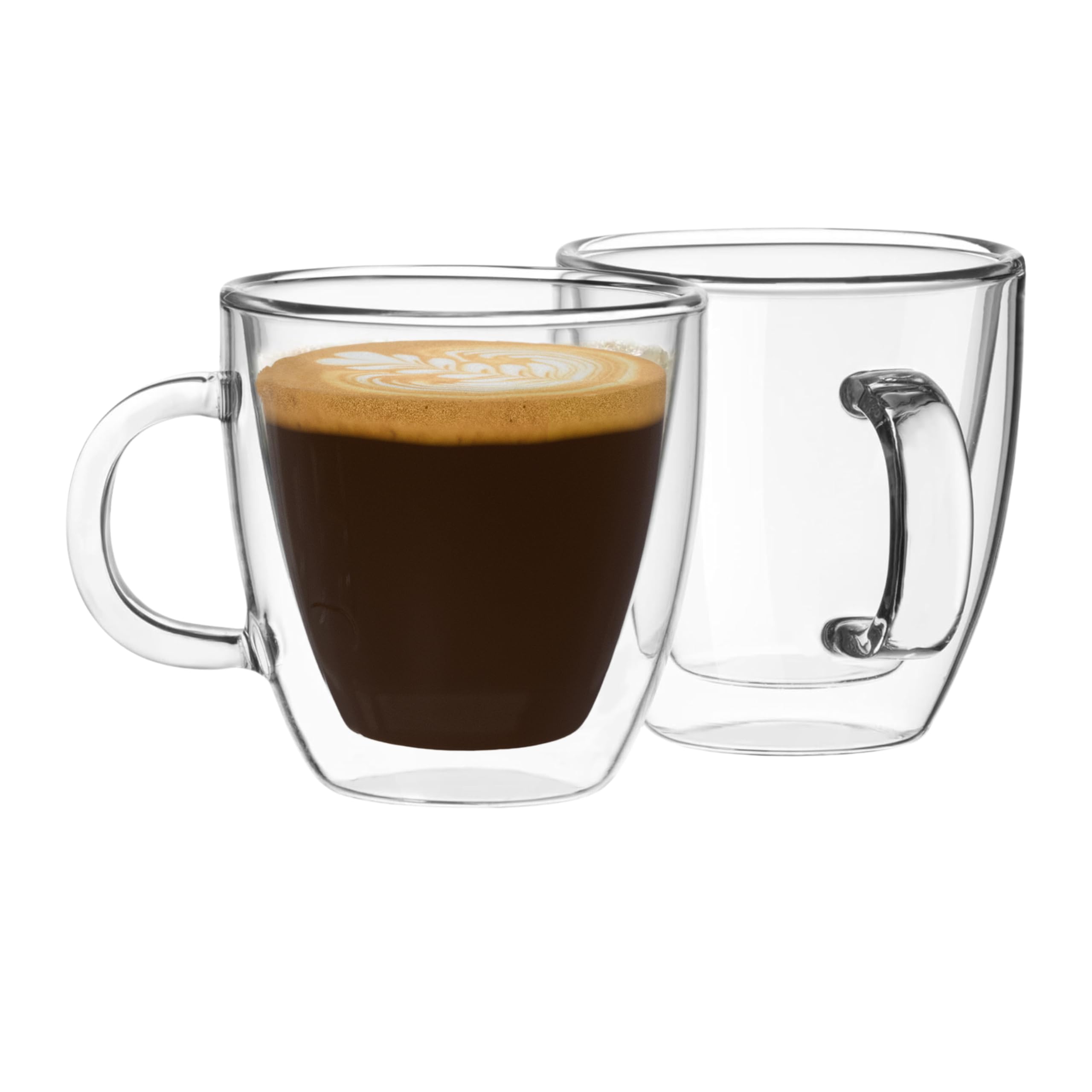 Photo 1 of Mindful Design Double Wall Insulated Glasses Espresso Cups (Set of 2) - 5.4-Ounce Mugs
