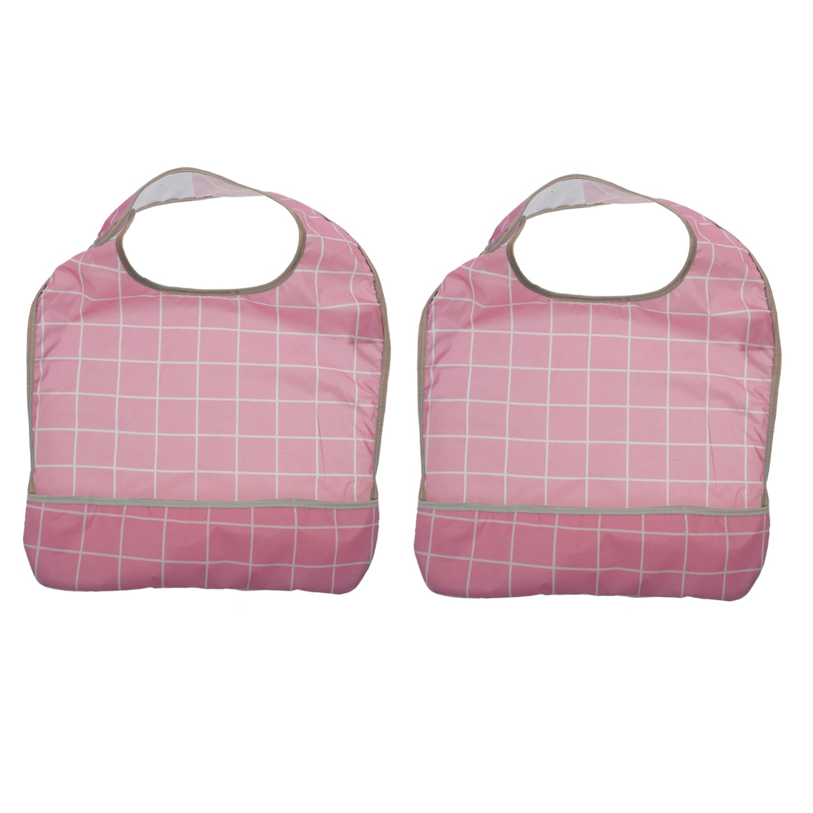 FOMIYES Elderly Mealtime Essential 2pcs Adult Bibs Waterproof Breathable Large Prevents Drool Stains