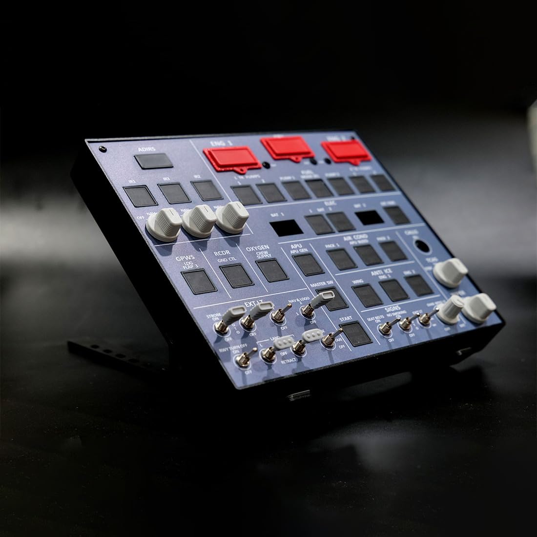 Rowsfire A107 A32X MAX Light OVHD Overhead Panel for MSFS 2020/2024 (Backlit+Metal Housing+Tactile Switches Edition) - Flight SIM Home Cockpit