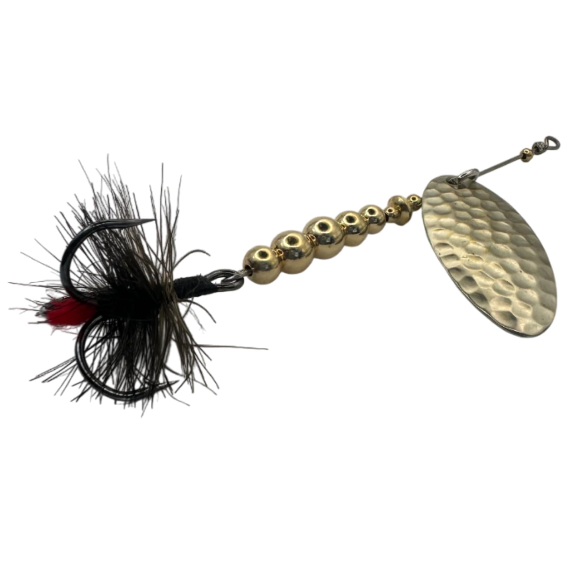 CERAMIC-ON 4 inch 0.35oz NOT Made in China Rooster Tail Fishing Bait Bass Lures Fly Nymph Tail Steelhead Inline Lure Hard Metal Spinner Baits Jigging Fishing Spinners Lures for Bass Pike Musky Trout