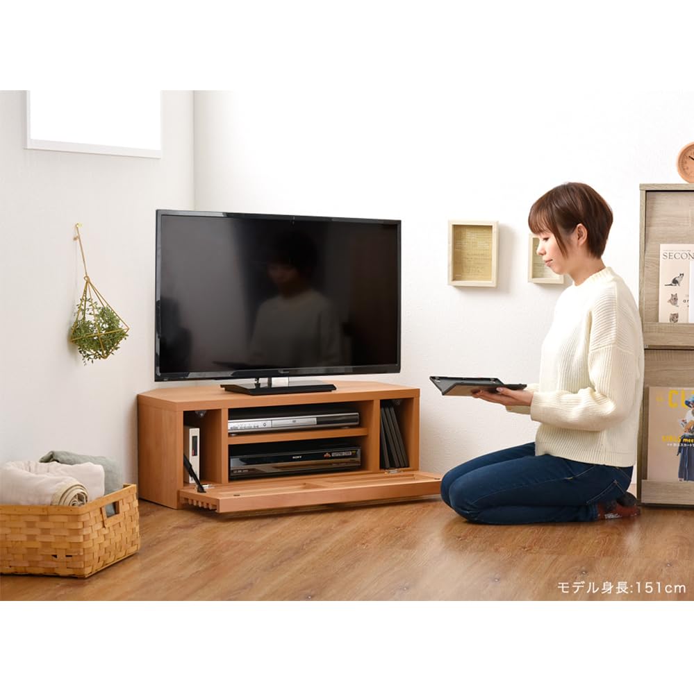 Amazon｜タンスのゲン テレビ台 コーナータイプ 幅80cm コンパクト 省