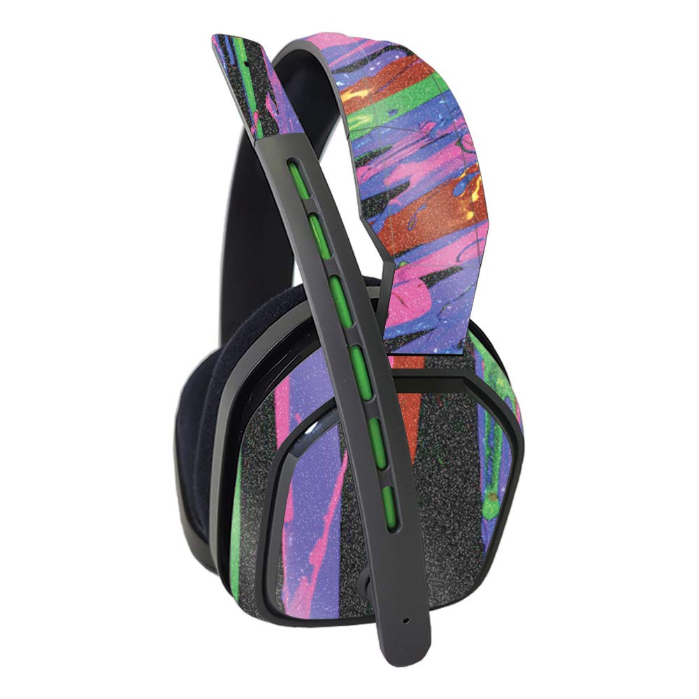 MightySkins Glossy Glitter Skin Compatible with Astro A10 Headset - Drips | Protective, Durable High-Gloss Glitter Finish | Easy to Apply, Remove, and Change Styles | Made in The USA