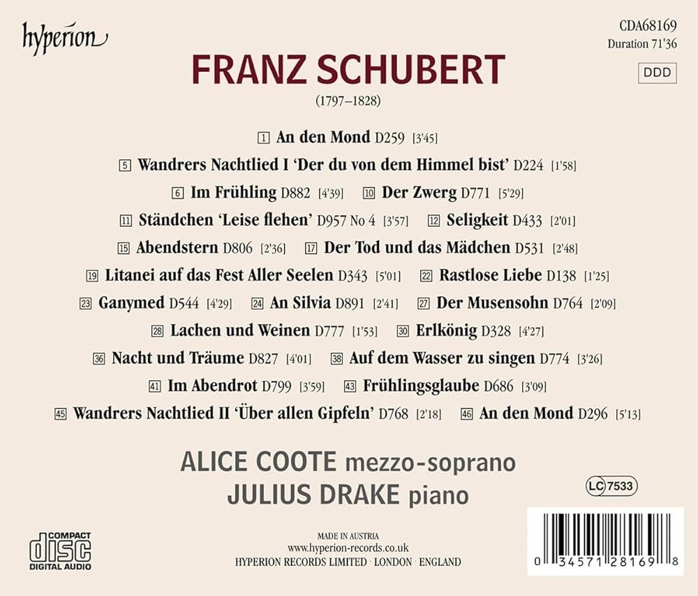 その他 Songs By Schubert &amp; Schumann [CD] Amazon.co.jp: Schumann: Schubert Lieder: ミュージック