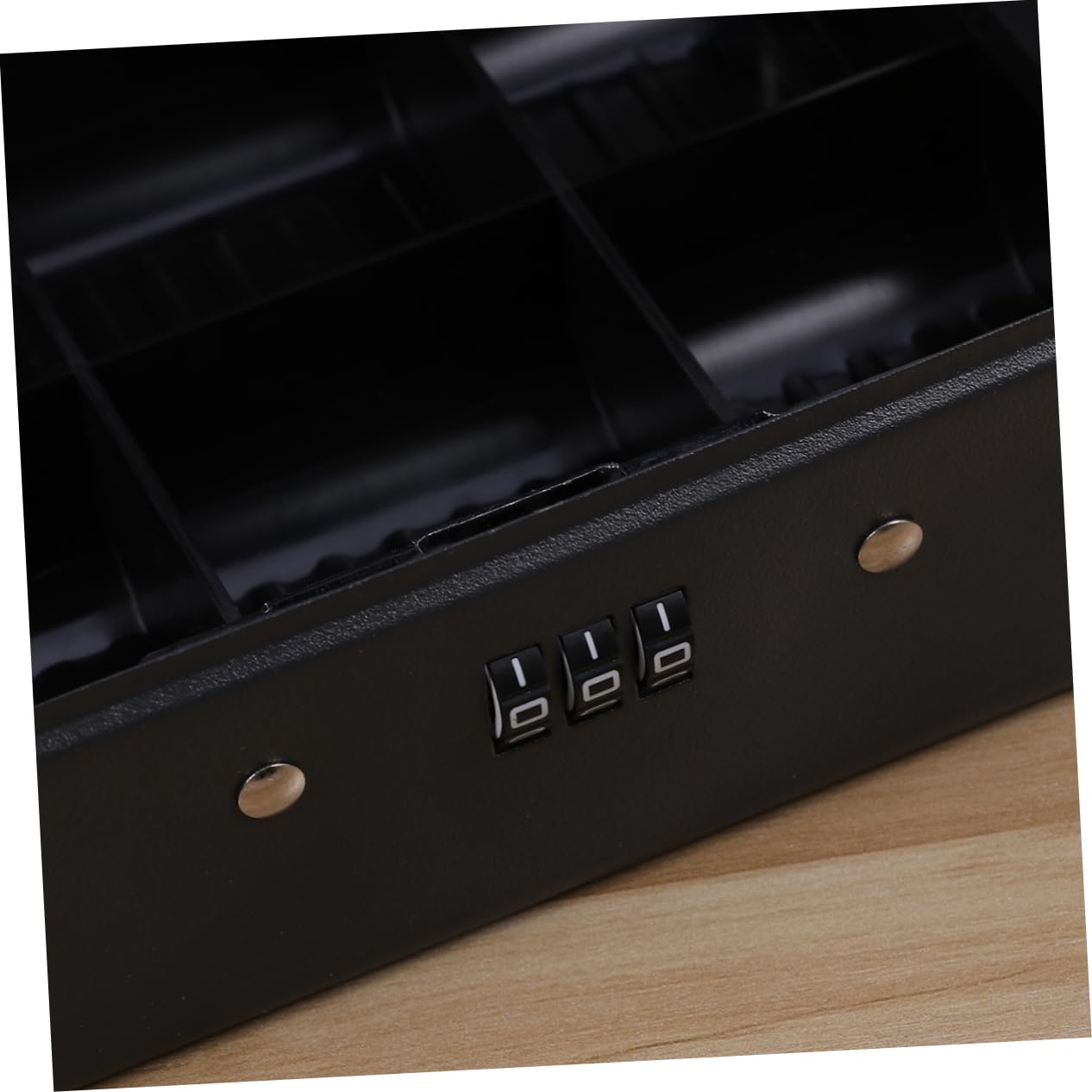Caja De Seguridad Con Combinación Caja Registradora De Resistente Diseño Mejorado Para Almacenar y Monedas Color Negro