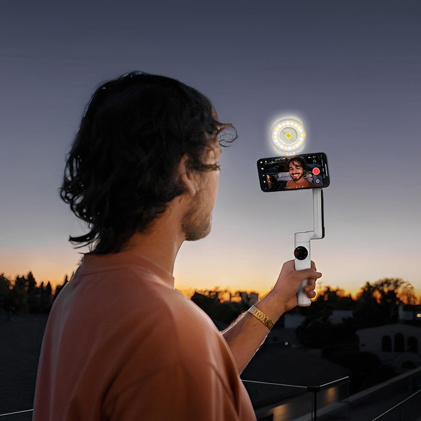 Luz de selfie magnética para móvil 3 Niveles de Brillo