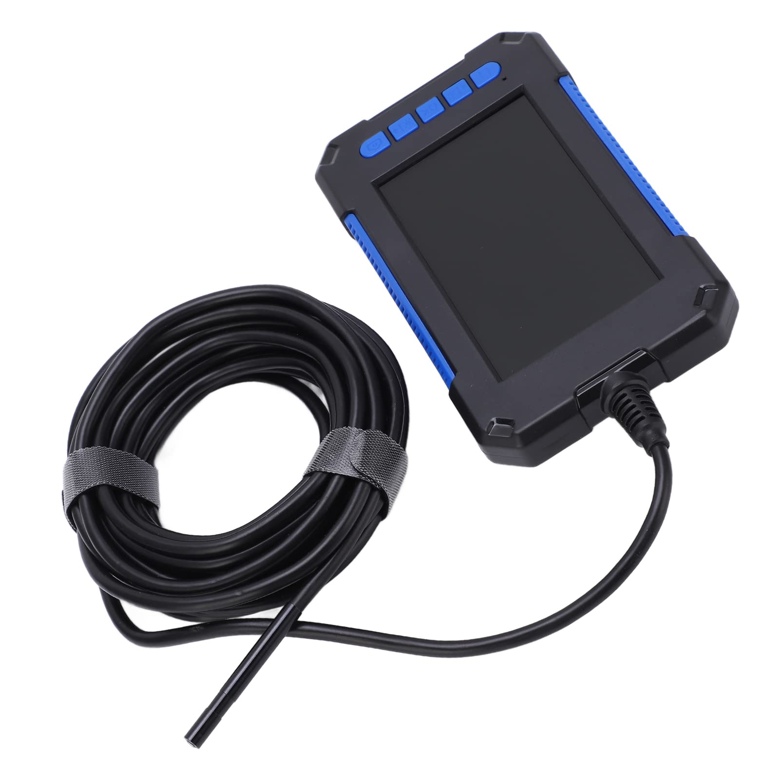 Telecamera di Ispezione Endoscopio HD P40 da 5,5 Mm con Schermo da 4,3 Pollici Impermeabile per Manutenzione Elettrica e di Drenaggio Blu (10m)