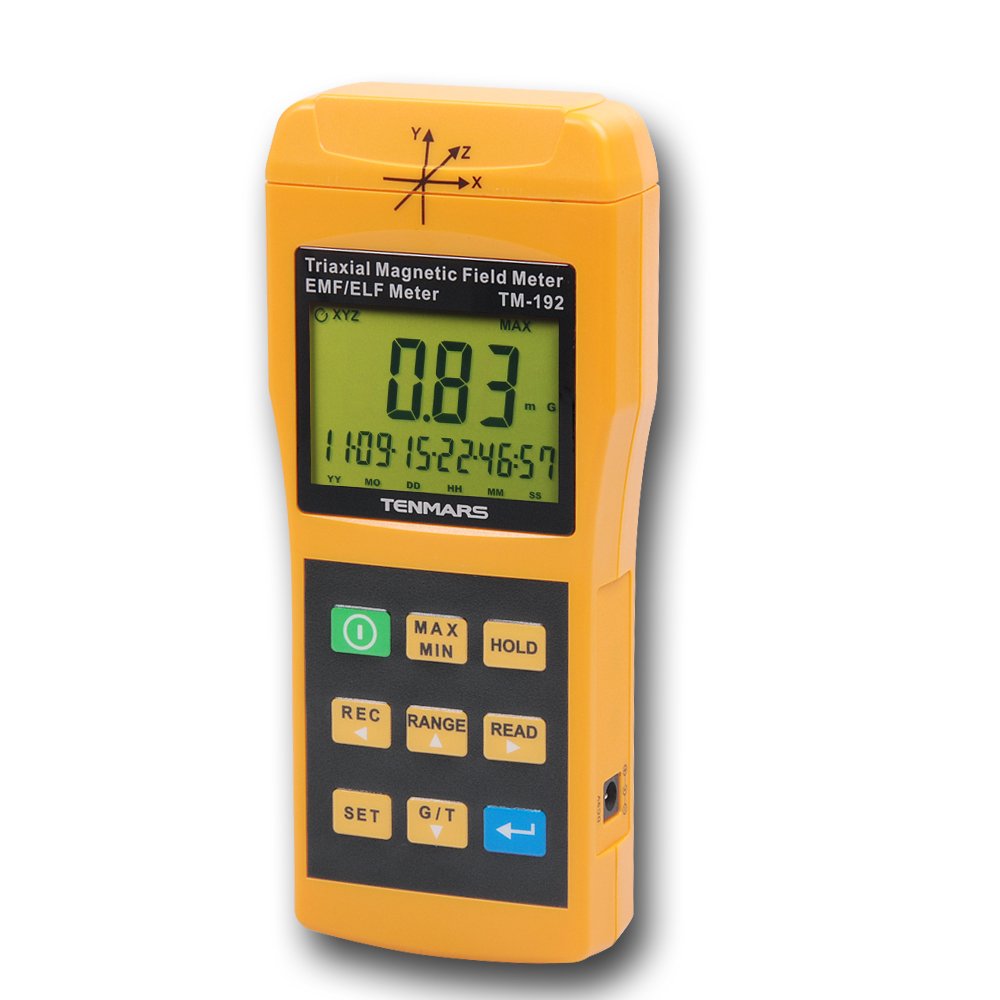 Tech Deals ๐ฅ Tenmars TM-192 3-Axis Gaussmeter EMF ELF Magnetic Field Gauss Meter with 30 - 2000Hz and Taiwan Made Tech Deals ๐ฅ Tenmars TM-192 3-Axis Gaussmeter EMF ELF Magnetic Field Gauss Meter with 30 - 2000Hz and Taiwan Made