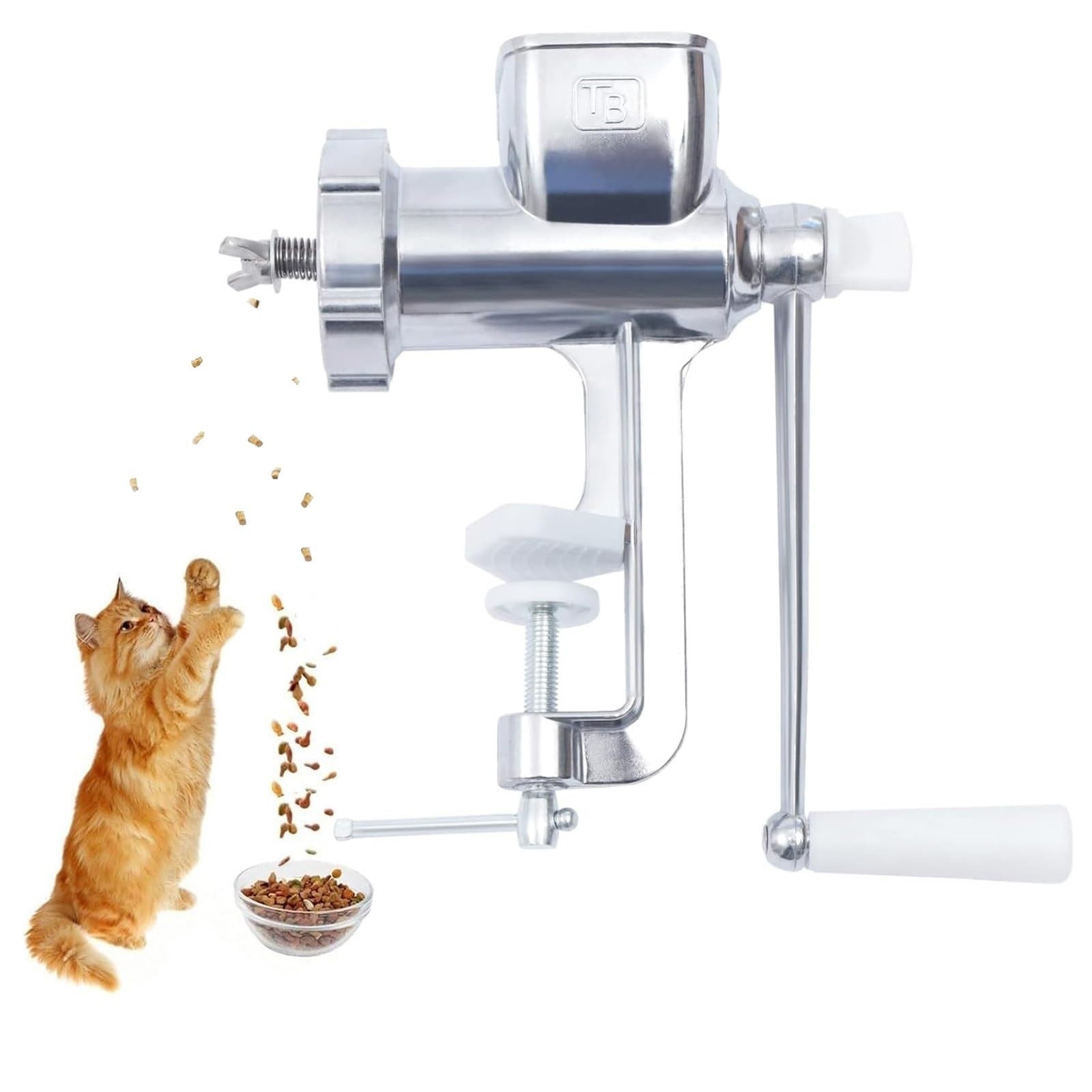 Macchina for Pellet di mangime Manuale, Macchina for Pellet di Cibo for Cani e Gatti, granulatore for Esche da Pesca for Uccelli for la casa, Negozi di Animali, Zoo(5mm)