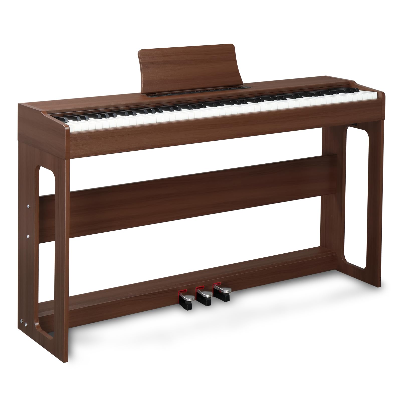 Ktaxon Digital Piano 88 Key Fully Weighted Action Upright Piano (Walnut)