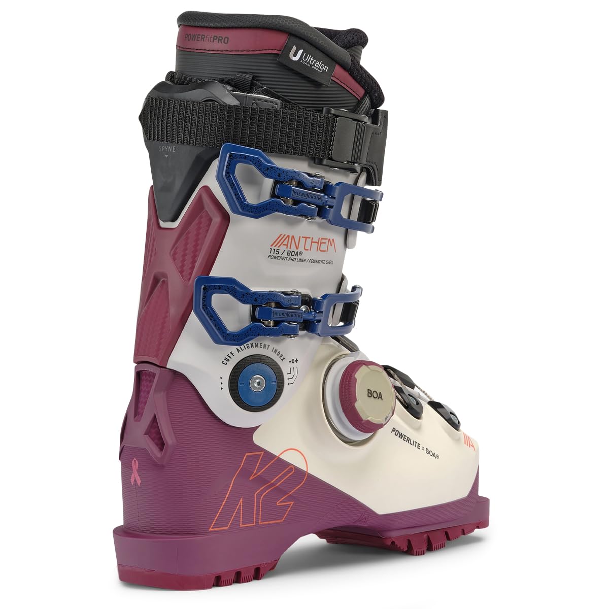 K2 - Zapatillas de esquí Anthem 115 Boa All Mountain Mujer - Mujer - Rojo
