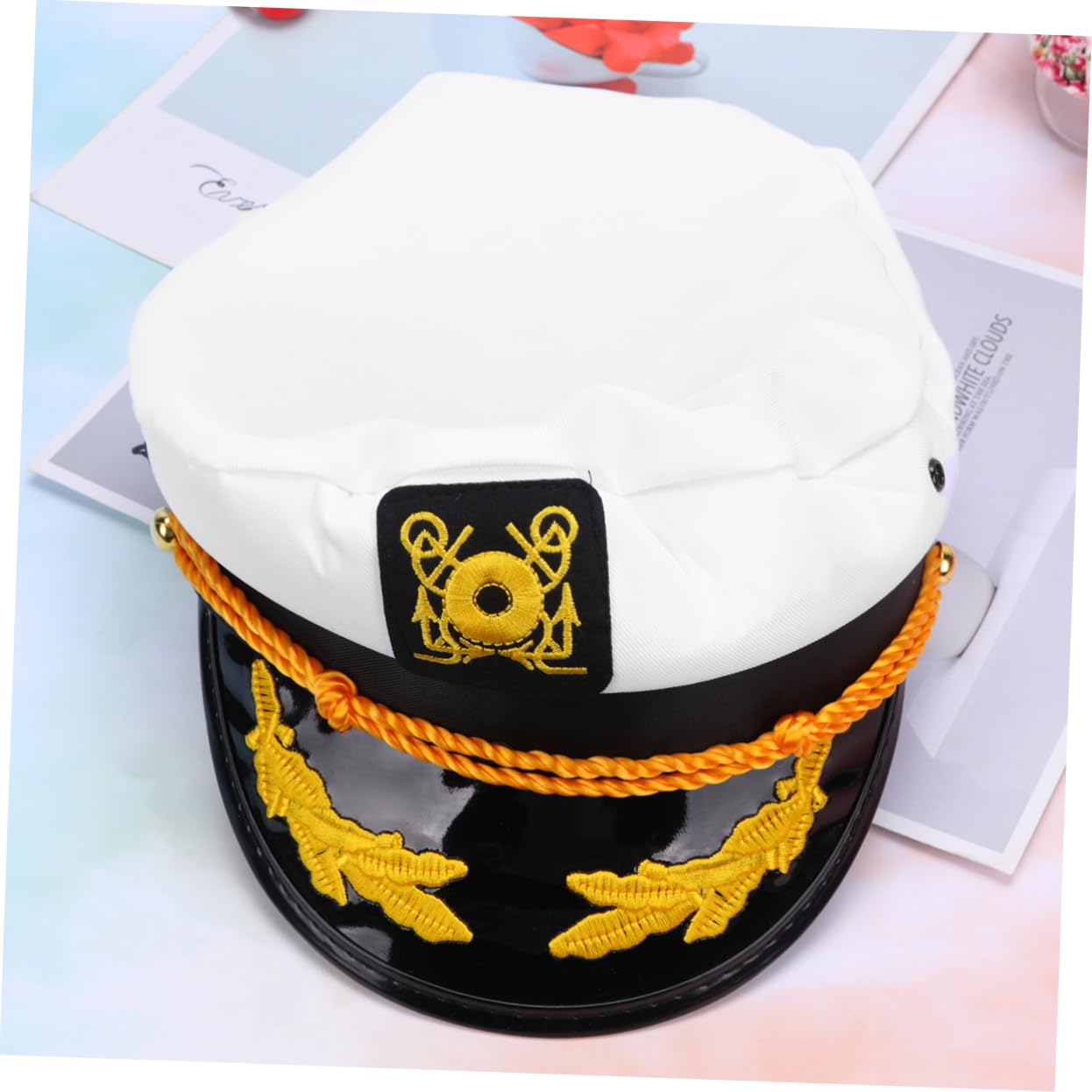 SHERCHPRY 3pezzi Cappello Da Marinaio Unisex Regolabile Accessorio Per Costume Da Per Feste e Cosplay Di Adulti Design Alla Moda e Versatile
