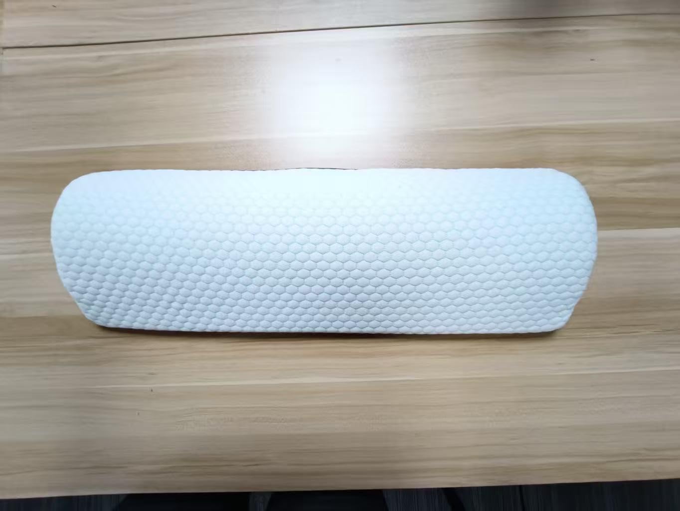 Almohada piernas Dormir,Almohada para Piernas,Cojín para Dormir de Lado,Cojín ergonómico Fabricado con Espuma viscoelástica con Memoria, Transpirable y Lavable a máquina. (Blanco Azul 1)
