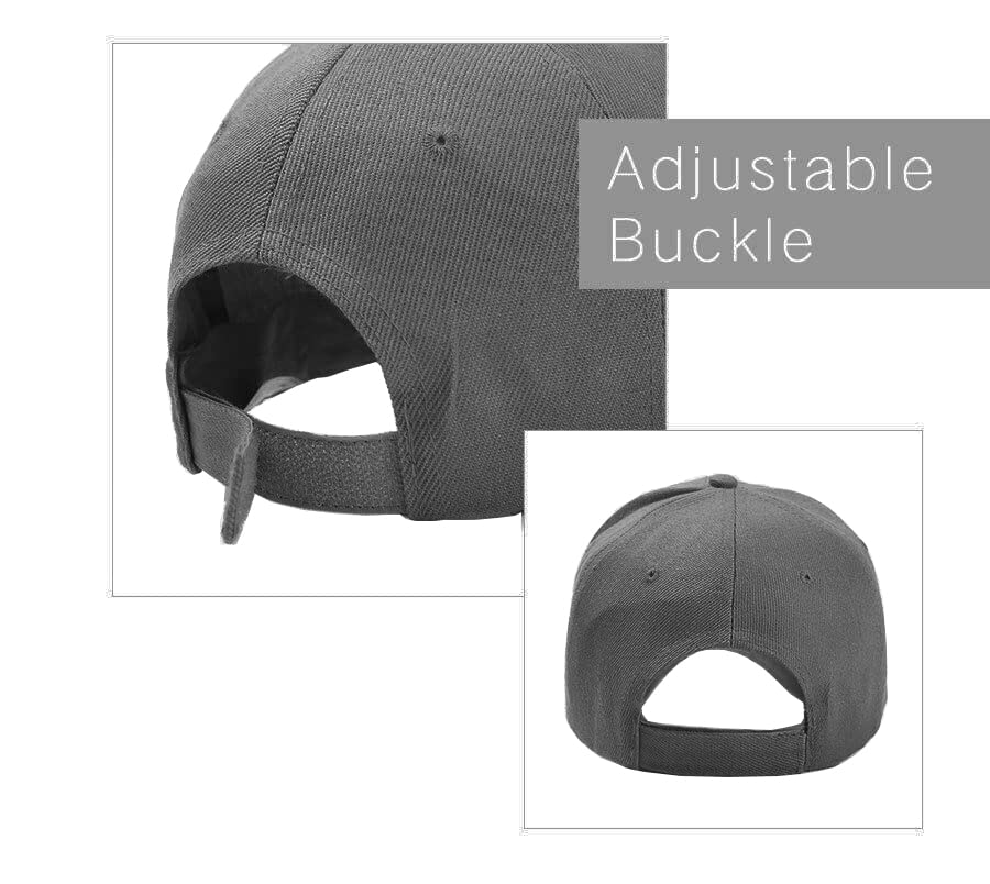Image of Gelante Adult Plain Baseball Cap Hat Classic Adjustable Size for All Seasons
