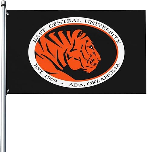 East Central University Logo 3 x 5 pies Bandera decorativa para exteriores, bandera de jardín, bandera individual para exteriores