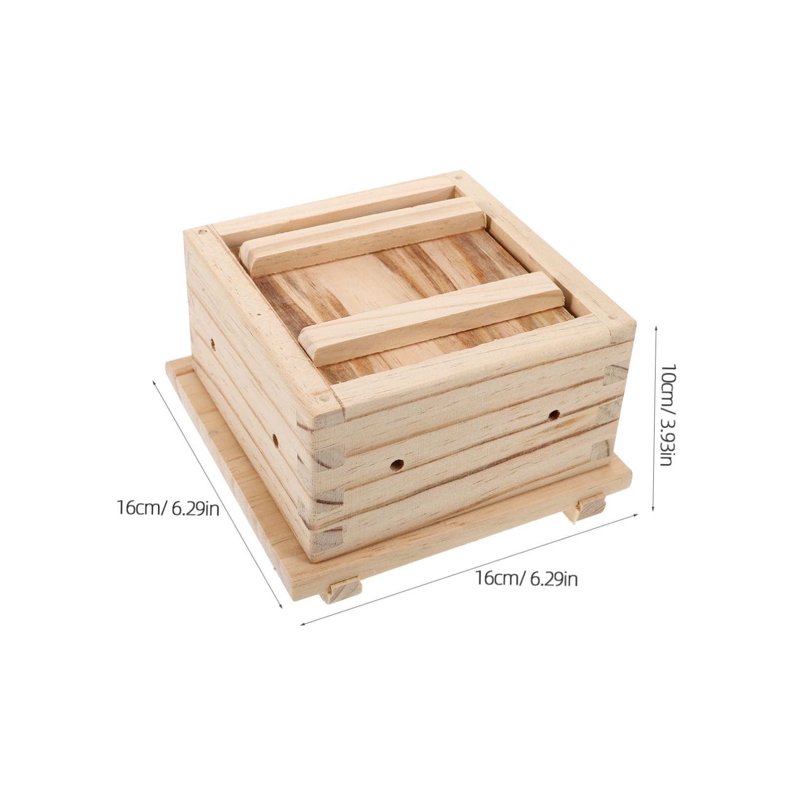 COLLBATH Tofu Press Mould Tool Bean Curd Makers Wooden Diy Tofu Mould for Fresh Tofu and Cheese Making
