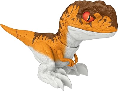 Jurassic World Dominion Uncaged Rowdy Roars Atrociraptor Tiger Dinosaur Action Figure, Toy with Interactive Motion & Sound