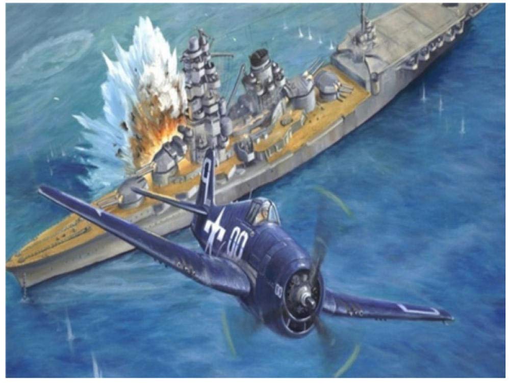 GVNEO Paint By Numbers Diy Painting Aircraft Cartoon Home Decoration A1(40X50Cm Frameless)