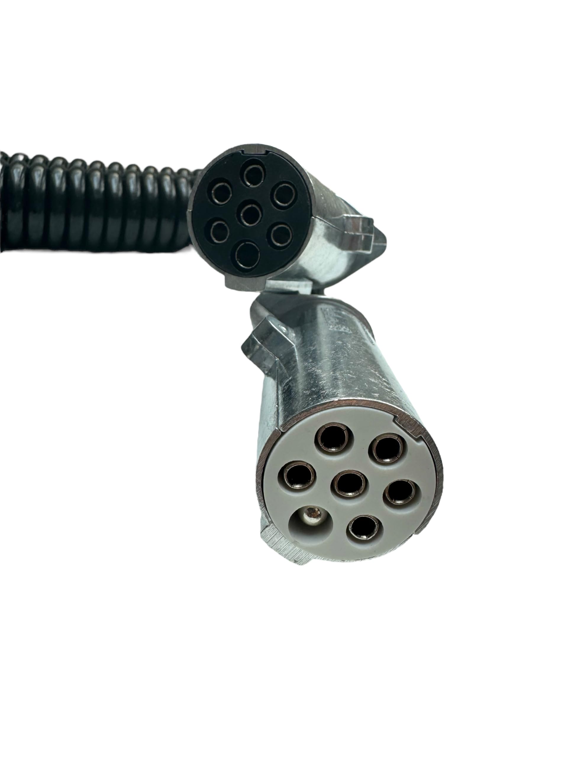 Cable en espiral de 3,8 m, 15 pines a 2 adaptadores de 7 polos de 24 V para camiones NFZ