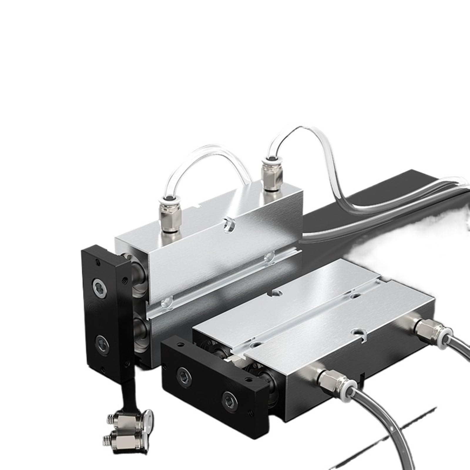 EXBWXNIL 1pcs Small Aluminum Alloy TN/TDA10 Series Pneumatic Cylinder Double Rod Bore TN10 Stroke 10-200mm Air(TN10X30)