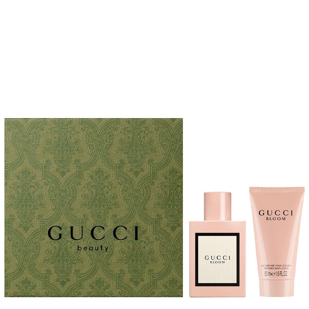 Gucci Bloom Eau De Parfum and Scented Lotion Gift Set Perfume for Women 1.6 oz and Perfumed Lotion for Women 1.6 oz