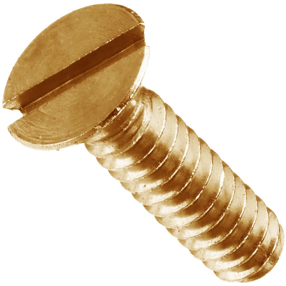 Zal Industrial 1032 X 1 1/4 Slot Flat M/s Brass