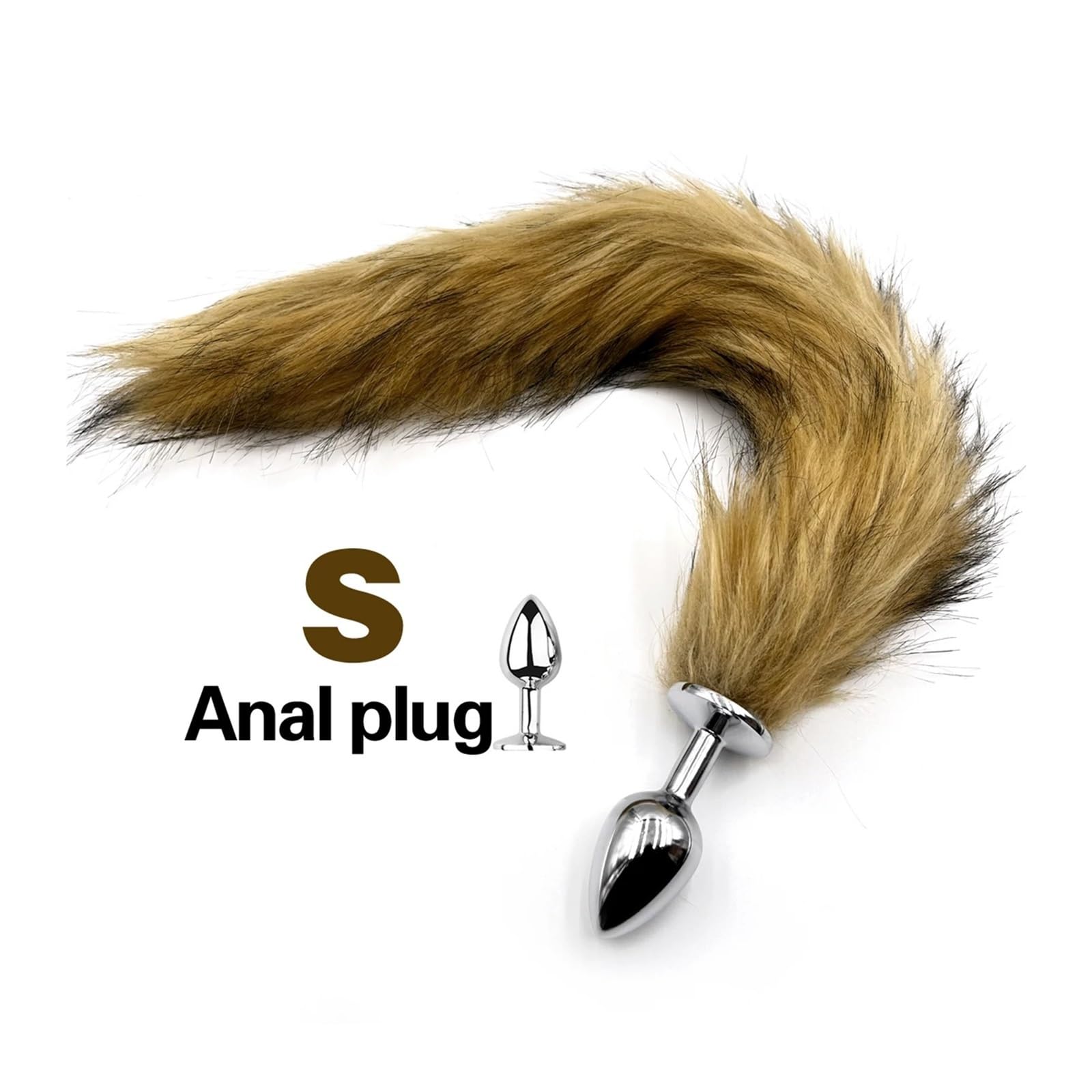 Amazon.com: BDSM Enchufe anal de cola de perro de tres tamaños, tapón de  cola de animal, juegos sexuales para juegos de rol, juguetes sexuales para  hombres y mujeres (color : Brwon S) :