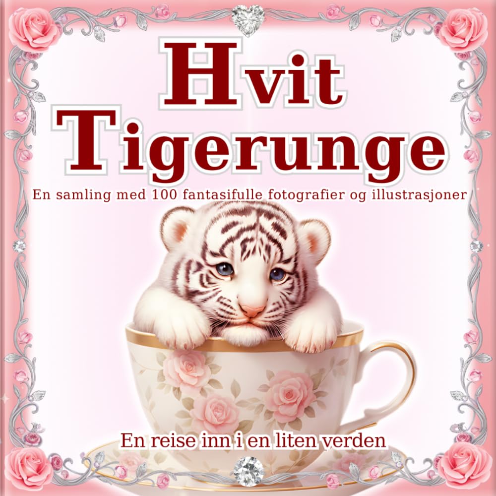 Hvit Tigerunge: En samling med 100 fantasifulle fotografier og illustrasjoner: Den magiske verdenen av små tigerunger. En perfekt gave og coffee table-bok. (En reise inn i en liten verden)