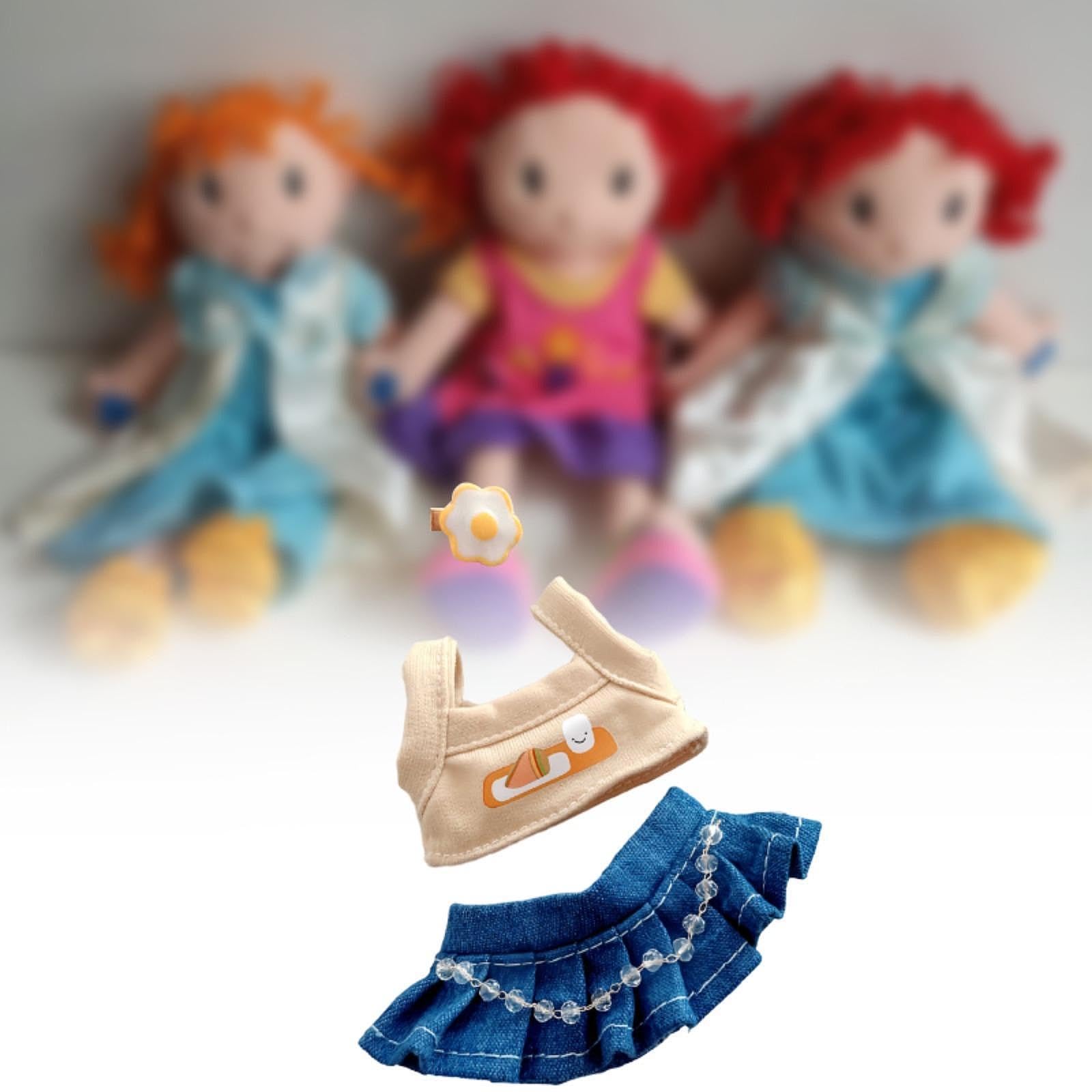 Colcolo Puppenkleidung-Set Für 20 Cm Bärenpuppen – Weich, Vielseitig, 3-teilig
