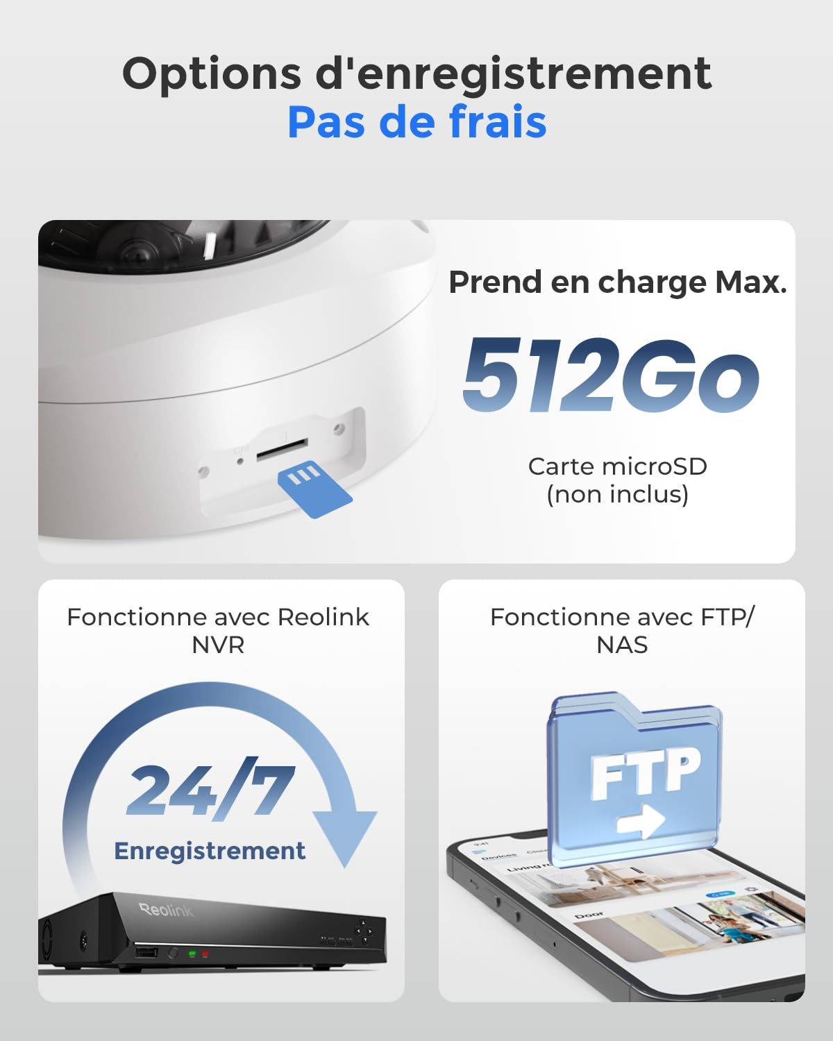 Reolink 4K Caméra de Surveillance PoE avec Zoom Optique 5X, RLC-843A | Caméra IP avec Vision Nocturne Couleur, Anti-Vandalisme IK10, Audio Bidirectionnel, Détection de Personne/Véhicule/Animaux