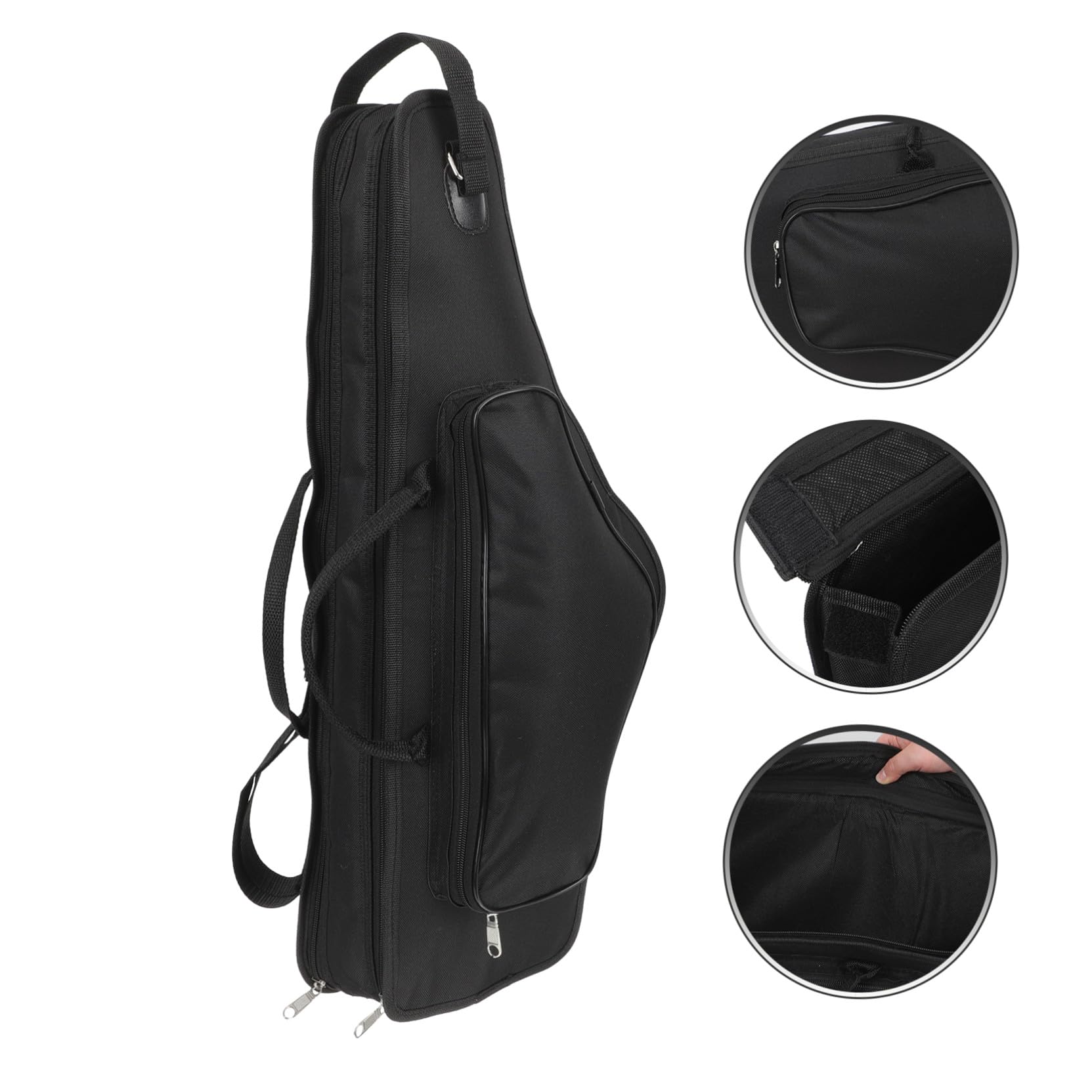 Noir Étui de Rangement, Sacoche Portable pour Saxophone Alto