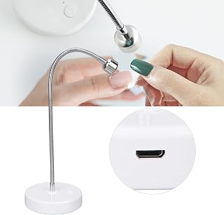 UV LED Light Small UV Light for Gel Nails 3W USB Input Gooseneck Flash Cure Light for Nails Quick Dry Nail Dryer Nail Extension Gel Curing Lamp for Outdoor Stall Gel Nail Curing
