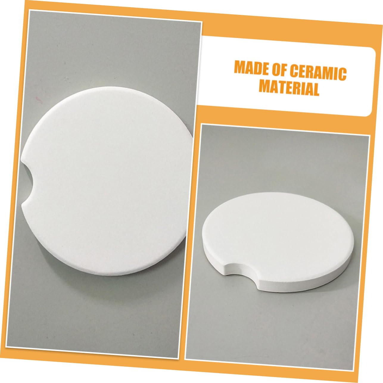 Generico Pezzi Sottobicchiere in Ceramica Tazza Per Auto Supporto Sottobicchiere Tifoso Dell'auto Per Espansore Portabicchieri Per Sottobicchieri Posto Di Legno