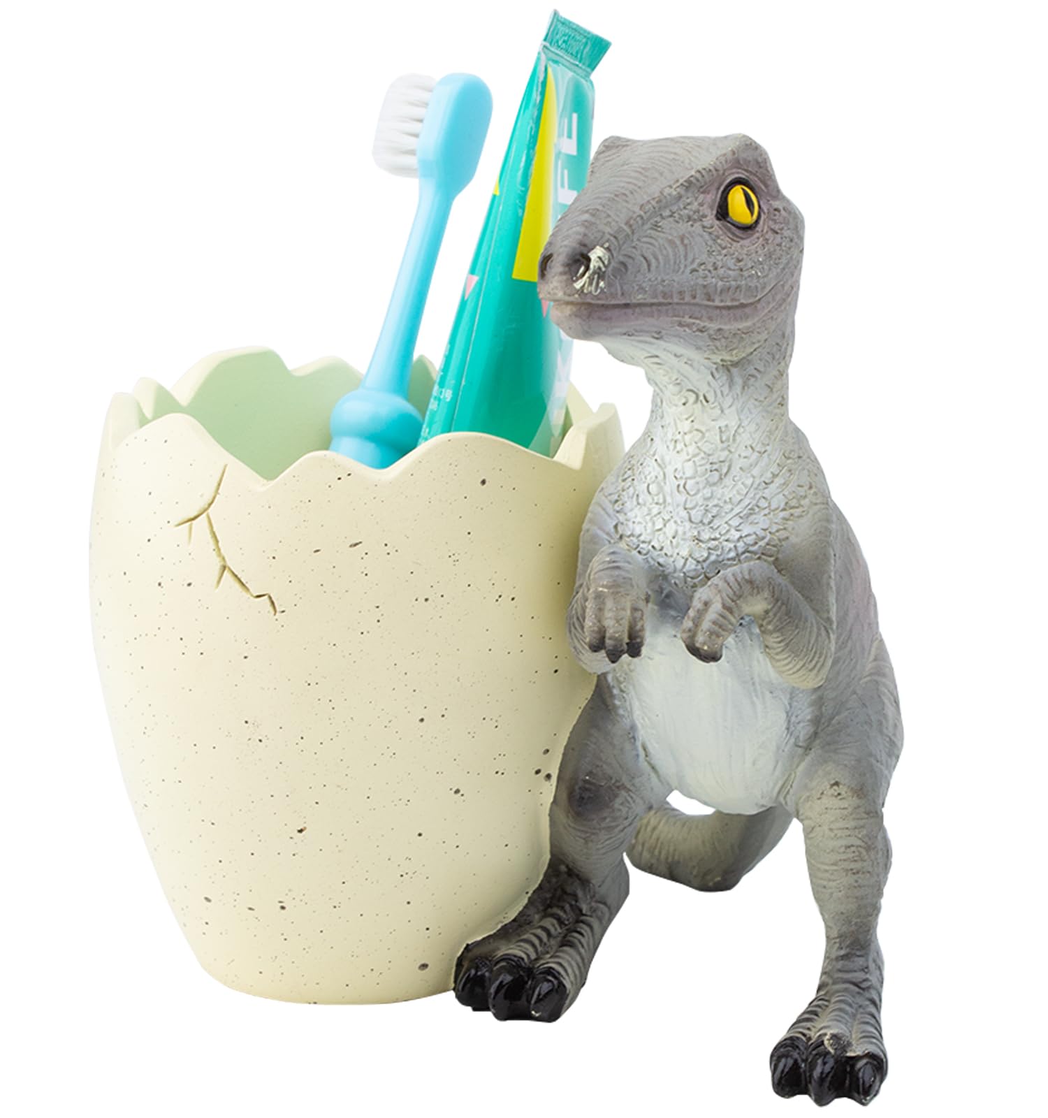 Dinosaur Toothbrush Holders - Cute Kids Bathroom Decor -7